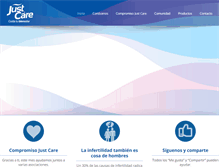 Tablet Screenshot of just-care.com